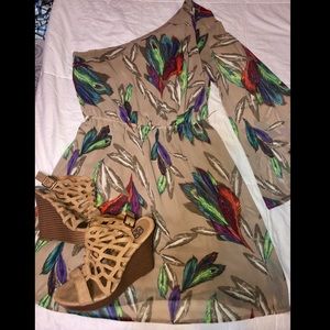 FEATHER PRINT DRESS 👗